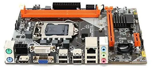 Alt view image 5 of 5 - Desktop Computer Motherboard, DDR3 1066/1333/1600MHz LGA 1155 PC Main Board Support NVME+NGFF Dual Mode Hard Disk+SATA, 6-Channel Sound Card