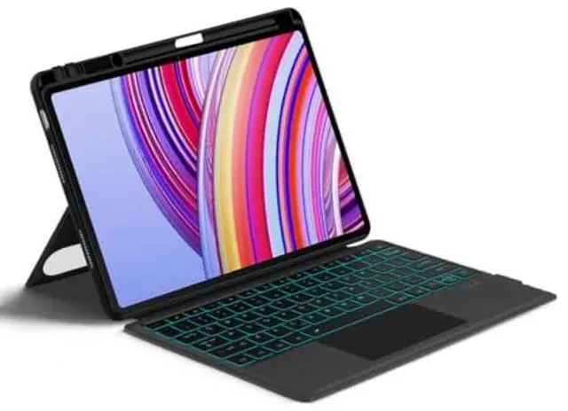 Alt view image 5 of 5 - kaidisen Backlit Keyboard Case for Xiaomi Poco Pad/Redmi Pad Pro 12.1" Keyboard with Touchpad Portrait Mode Backlight Magnetic Detachable Touch Keyboard Case