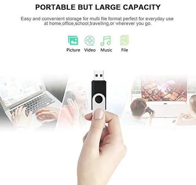 Alt view image 4 of 5 - KEXIN 2GB 100 Pack USB Flash Drive - Thumb Drive with LED Indicator - Black