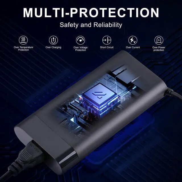 Alt view image 5 of 5 - KTDYSPQ 230W for HP Laptop Charger HP Omen 15 16 17,Victus 16, Envy 16, ZBook G8 G9 with Smart Blue Tip Power Adapter,Fast Charging, Easy to Carry, Safety and Durable