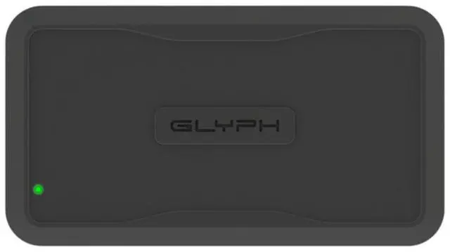 Alt view image 2 of 5 - Glyph Atom PRO External NVMe SSD V2 with 3000 MBPS Transfer Speed, Thunderbolt 3 Connectivity, and Rugged Design (2TB, Black)