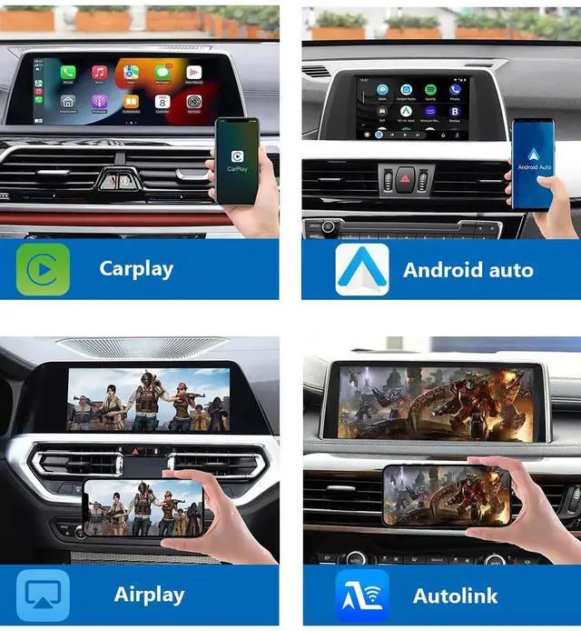 Alt view image 2 of 5 - NAVIVOX Carplay Android Auto Adapter for BMW NBT System Wireless Carplay Retrofit Decoder with 1 2 3 4 5 6 7 X1 X3 X4 X5 X6 Series Support Airplay Mirror Link, GPS/Navigation, Reverse Camera