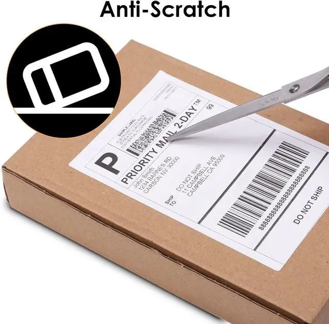 Alt view image 4 of 5 - 249BT Bluetooth Shipping Label Printer and 500Pcs 4x6 Roll Thermal Labels, Wireless Thermal Label Printer for Small Business, Thermal Printer for Shipping Labels