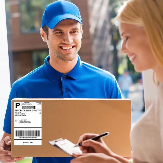 Alt view image 5 of 5 - 249BT Bluetooth Shipping Label Printer and 500Pcs 4x6 Roll Thermal Labels, Wireless Thermal Label Printer for Small Business, Thermal Printer for Shipping Labels