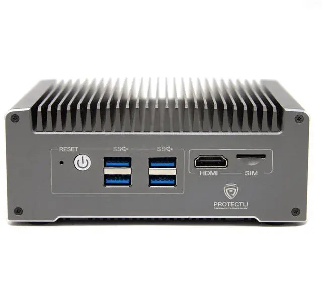 Alt view image 2 of 4 - Protectli Vault V1610 (with coreboot) - 6 Port, Micro Appliance/Mini PC - Intel N6005, 6X 2.5G NICs, 16GB LPDDR RAM on-Board, 32GB eMMC on-Board, 500GB NVMe SSD