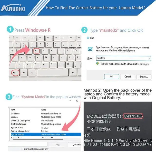 Alt view image 4 of 5 - AURUNHO C41N2103 90Wh Battery Replacement for Asus ROG Zephyrus Duo 16 GX650RX GX650PI GX650RW GX650RS GX650RM GX650PY GX650PZ GX650PV Series NR2202RW NR2202RM NR2202RS NR2202RX 15.4V