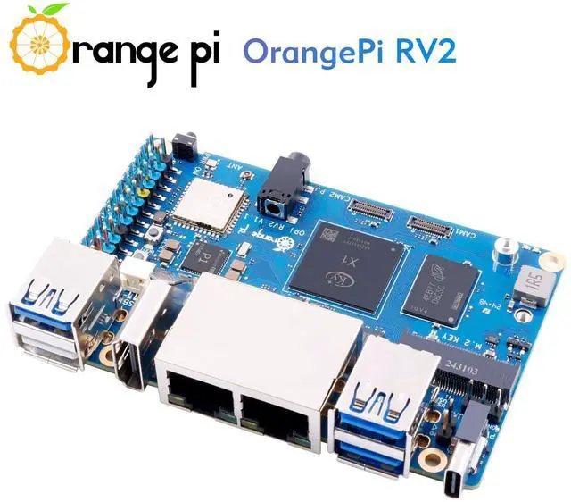 Alt view image 5 of 5 - Orange Pi RV2 8GB RAM LPDDR4X RISC V 8 Core 2Tops Al Arithmetic Power Development Board, Wi-Fi 5+BT 5 with BLE Support Single Board Computer Run Ubuntu24.04 (8GB+Supply)