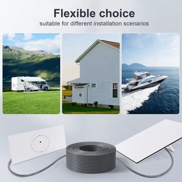 Alt view image 3 of 5 - ningdefly 100ft Starlink Gen 3 Cable - Gen 3 Cable for Starlink Compatible with Starlink Gen 3 Available in 6.5ft 30ft 50ft 100ft 150ft Lengths