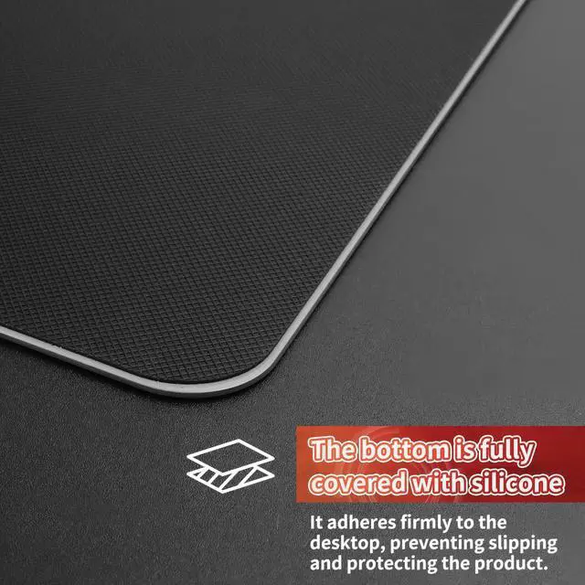 Alt view image 4 of 5 - SIROOLAC 2.0 Ultra-Thin Tempered Glass Gaming Mouse Pad, Designed for FPS, Full-Coverage Anti-Slip Base,Etched Surface,Only 2.6mm Thick,Redefine Your Shooting Experience(White,400mm*480mm)