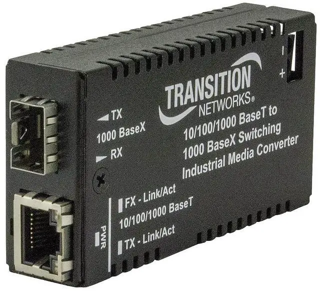 Main image of Transition Networks Hardened Mini 10/100/1000 Bridging Media Converter