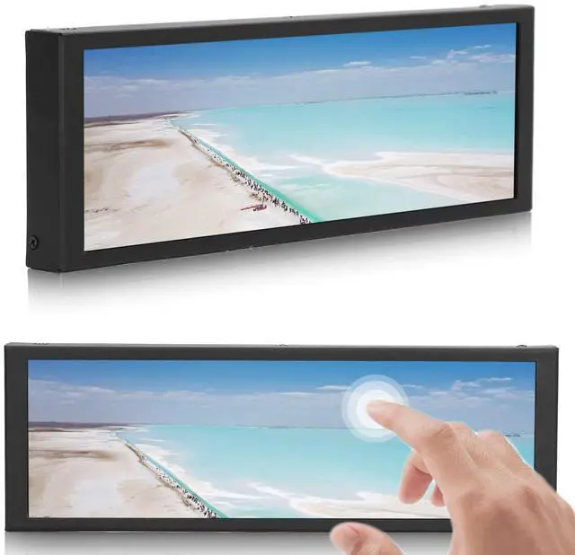 Alt view image 4 of 5 - Pc Case Secondary Screen Stretch Driver Chassis Secondary Screen Advertisement for Touch Screen Display Screen for for Extra Wide Capacitive 4B 6H Temperature