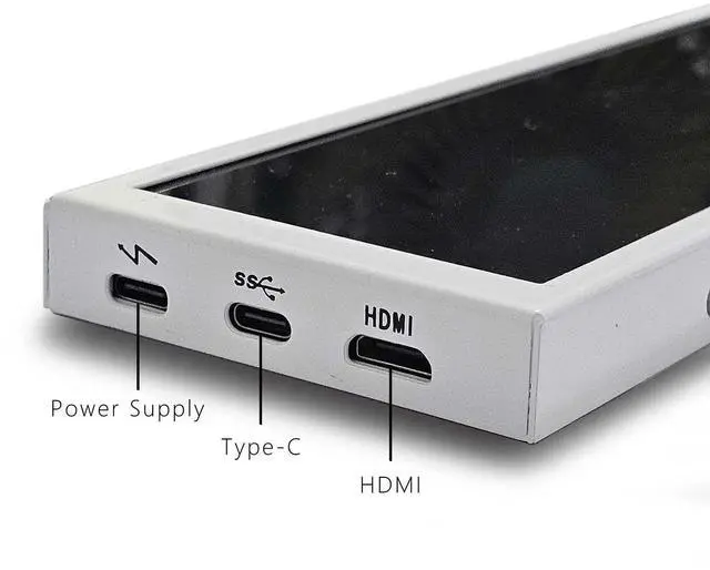 Alt view image 3 of 5 - VSDISPLAY 7.84 Inch 1280x400 IPS Mini Monitor Stretched Bar LCD Display with White Case as PC/Computer/Laptop Speed Temperature AIDA64 CPU GPU Monitoring Secondary Screen