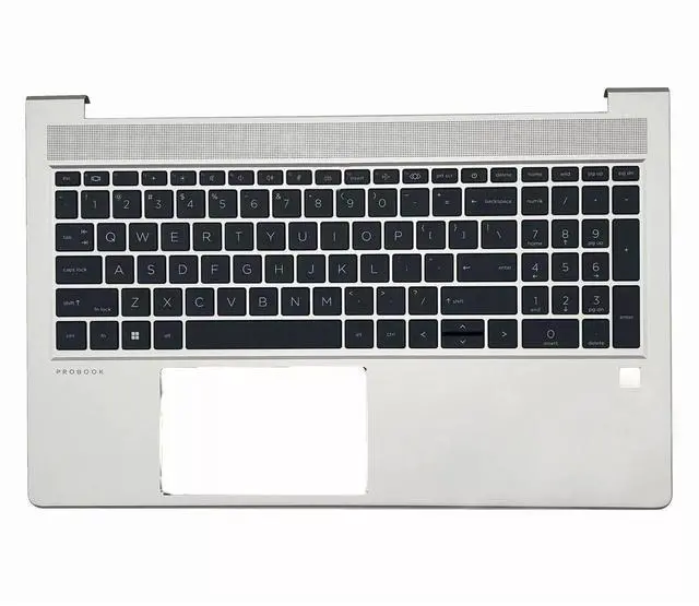 Main image of Wzqrps New Replacement for HP Probook 450 G8 455 G8 Laptop Upper Case Palmrest Keyboard Assembly Part M21742-001 M21740-001 M21741-001 4BX8QTATP30 Silver (Probook 450 455 G8 Backlit Keyboard)