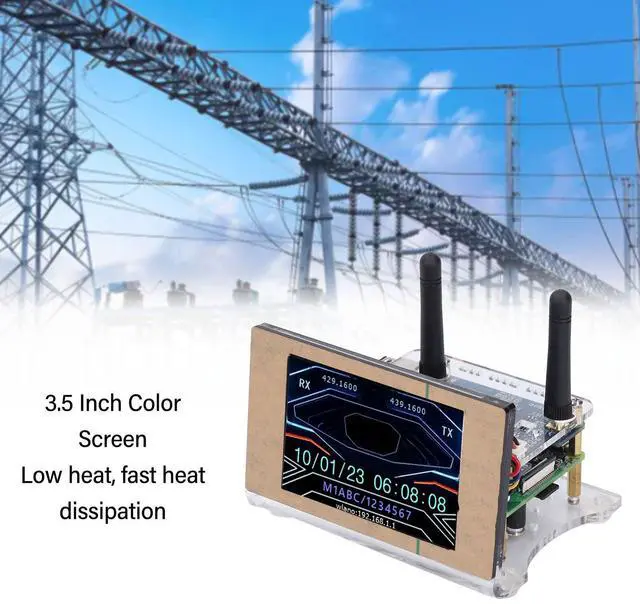 Alt view image 2 of 5 - MMDVM Hotspot Spot Radio Station, Digital Voice Modem with 3.5 Inch Display 16Gb Memory, Compatible with Ras Pi 4B MMDVM Duplex Board