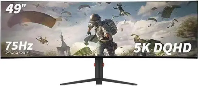 Main image of AtomFun YOGAES 49 Inch 5K Wide Dual QHD (5120x1440) IPS Surface Game Display, 49 Inch montior. HDR 400, Hidden Inside, USB-C, VESA100*100mm, Tilt Height Adjustment Possible, G-Sync (75hz)