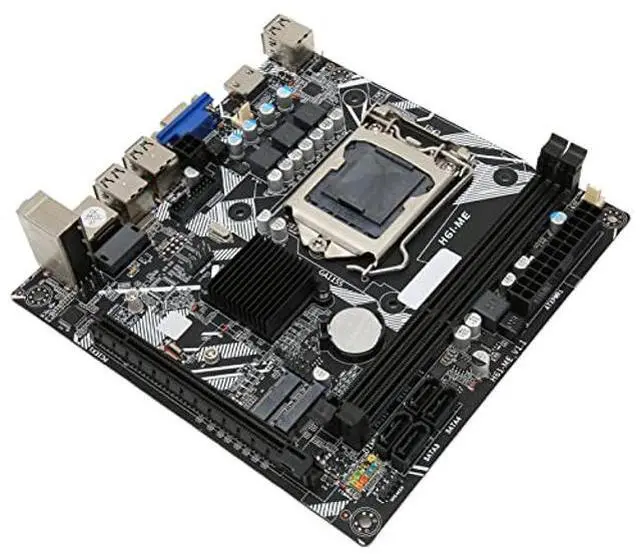 Alt view image 4 of 5 - Mini ITX Motherboard, H6 ME Channel DDR3 Motherboard with LGA 1155 CPU Slot, VGA, M.2, NVME M.2, DEBUG Pin USB2.0 Gaming Motherboard, PCIe 16X