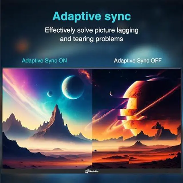 Alt view image 4 of 5 - ArcticPro 25inch Gaming Monitor 300Hz, FHD 1080p, IPS Panel, 1ms Response Time, Adaptive sync, PC Computer Monitor, 3-Sided Frameless, Ultra Slim, 100% sRGB, Bluelight Filter, HDMI *2, DP*2