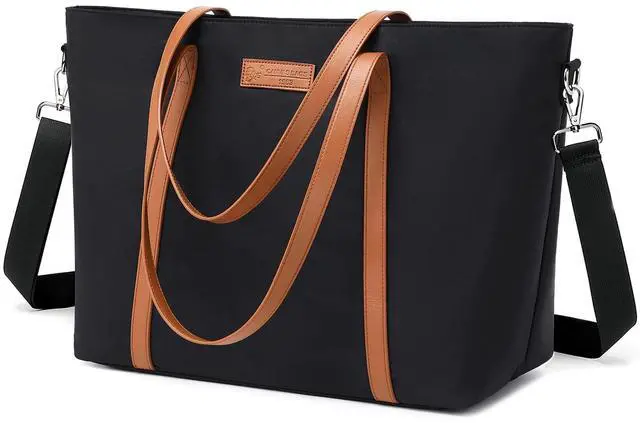 Alt view image 2 of 5 - BUG Lightweight Women Laptop Tote Bag for Work, Casual Handbag for Travel Beach College Teacher Black