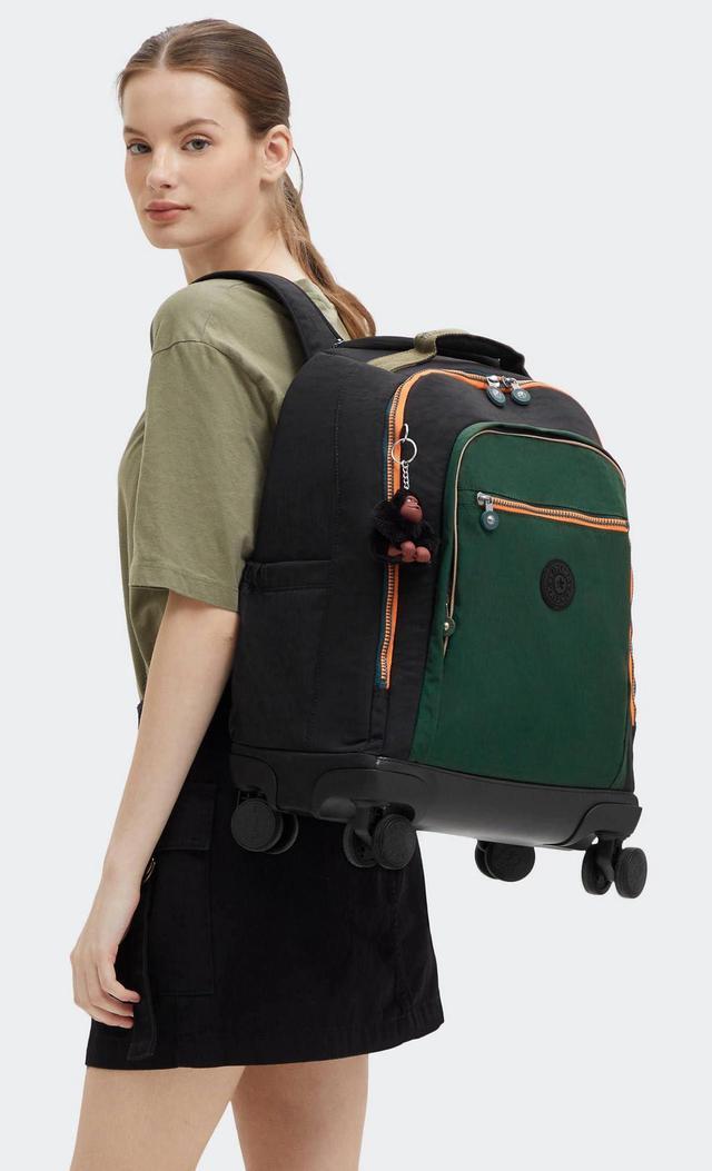 Alt view image 5 of 5 - Kipling New Zea 15" Laptop Rolling Backpack Tree House Bl