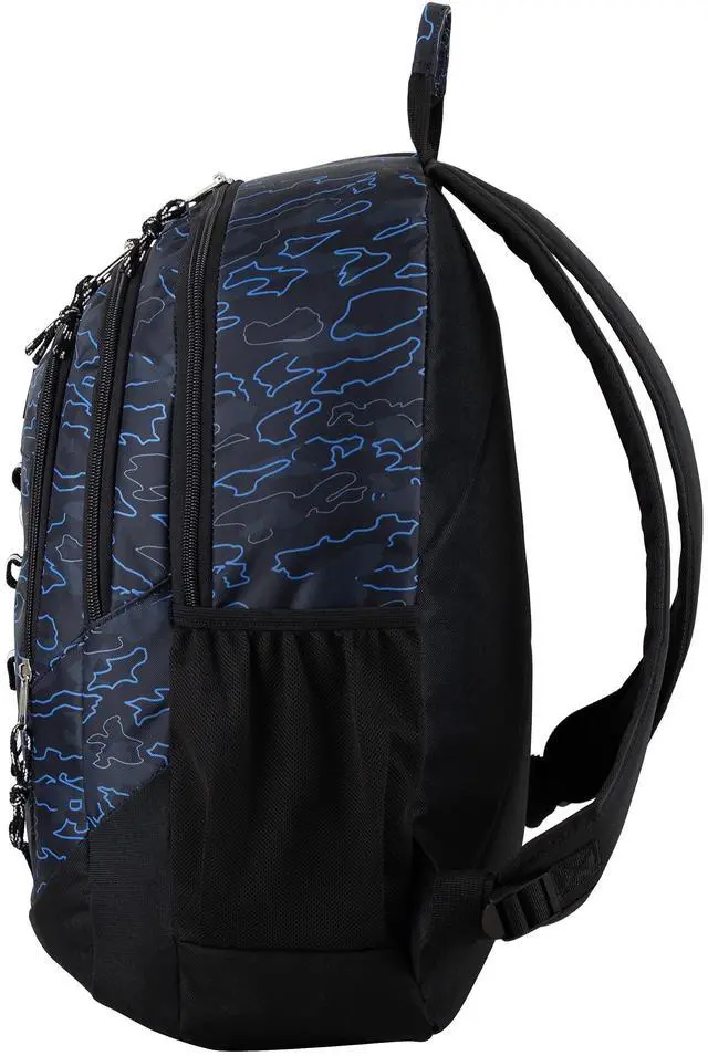 Alt view image 4 of 5 - FUEL Travel Laptop Carry On Backpack Sport Shock Multi Large Compartments for College Bookbag, Hiking, Work, 18.5 x 13 x 7 Inches, Blue Camouflage