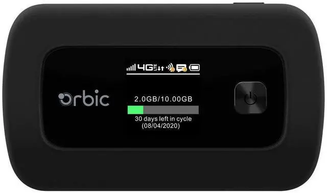 Main image of Orbic Verizon Speed Mobile Hotspot | 4G LTE |Connect up to 10 Wi-Fi Enabled Devices | Up to 12 hrs of Usage time |Up to 5 Days of Stand-by time | Great for Remote Workers