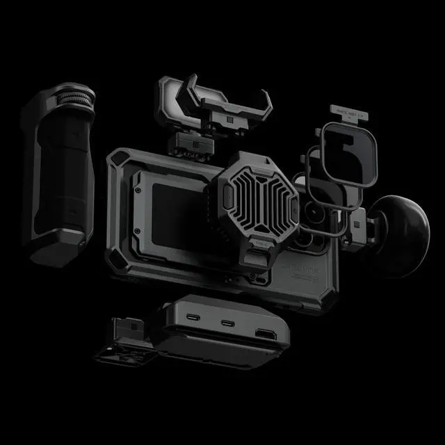 Alt view image 3 of 5 - Tilta Khronos Quick Release USB-C Hub - Black | Enhanced Connectivity | Audio Monitoring | Secure Mounting | Video Output TK-QRUH-B