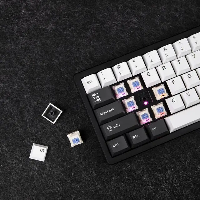 Alt view image 4 of 5 - EPOMAKER Galaxy65 Wireless QMK/VIA Mechanical Keyboard, Ball-Catch Anodized Aluminum Custom Keyboard, Pre-Lubed Hot-Swappable Switch, RGB Backlit, Rotary Knob, 2.4Ghz/BT/Type-C (Black)