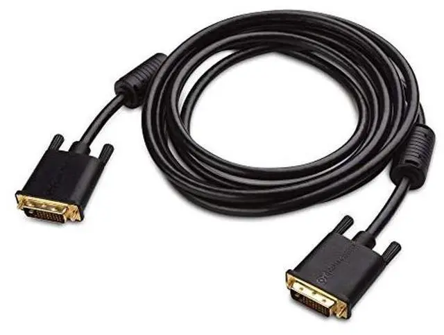 Alt view image 2 of 5 - Cable Matters 1-Pack DVI to DVI Cable with Ferrites (DVI Dual Link Cable, DVI D Cable) 10 Feet & 2-Pack 16 AWG Heavy Duty 3 Prong Computer Monitor Power Cord