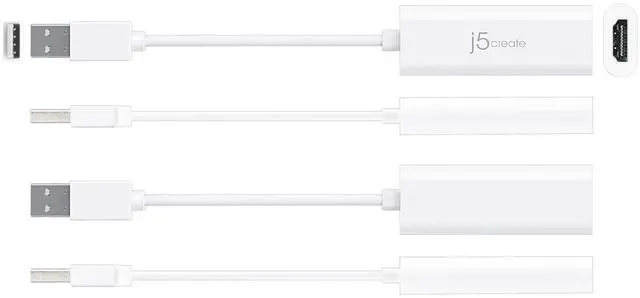 Alt view image 3 of 5 - j5create USB to HDMI Display Adapter- USB to HDMI 1080P Cable Converter Adapter for Windows (JUA195)