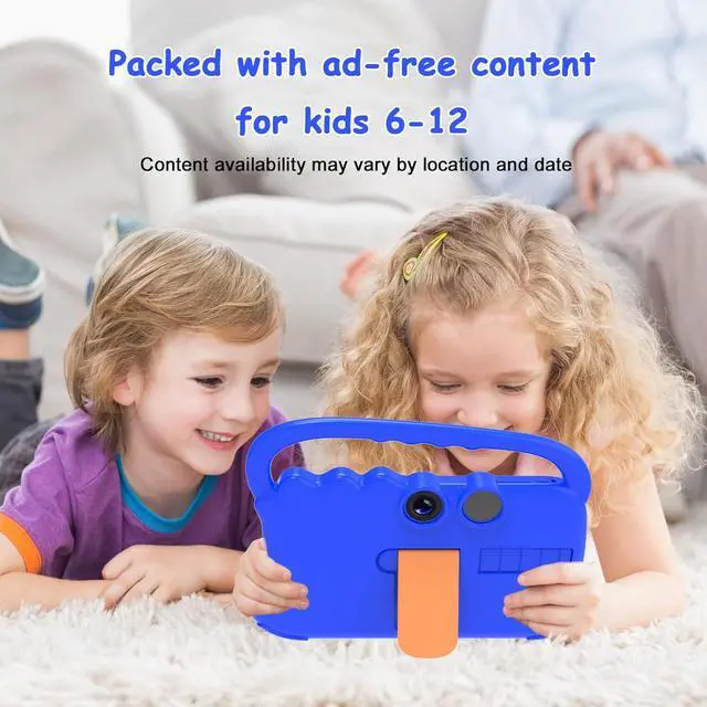 Alt view image 3 of 5 - Kids Tablet, Android Toddler Tablet 7 inch Tableta for Kids, 4GB RAM 32GB ROM Supports 1TB Expansion, WiFi-6 Dual Camera 7" IPS Safety Eye Protection Screen Parental Control, Latest Model Kid Tablets