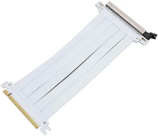 Main image of Asixxsix PCIE 5.0 Riser Cable, 128Gbps High Speed Flexible GPU Extension Riser Cable Adapter Compatible with 4.0 3.0 2.0 1.0, Future Proof for Gen 5 GPU Vertical Mount (20cm)