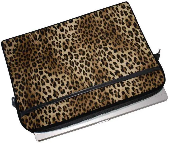 Alt view image 4 of 5 - Vintage Animal Leopard Print 13 13.3 14 Inch Laptop Shoulder Messenger Bag Case Sleeve Briefcase with Handle Strap for Men Women