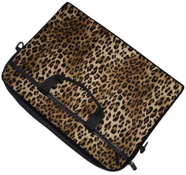 Alt view image 5 of 5 - Vintage Animal Leopard Print 13 13.3 14 Inch Laptop Shoulder Messenger Bag Case Sleeve Briefcase with Handle Strap for Men Women