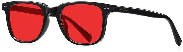 Main image of AU CLAIRE Sleep Glasses for 99.9% Blue Green Light Blocking Dual AR Coatings Red Lens for Computer Gaming Screen Reduce Eyestrain (Aura (Black Frame))