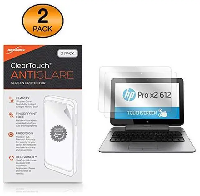 Alt view image 2 of 5 - BoxWave Screen Protector Compatible with HP Pro x2 612 G2 - ClearTouch Anti-Glare (2-Pack), Anti-Fingerprint Matte Film Skin for HP Pro x2 612 G2