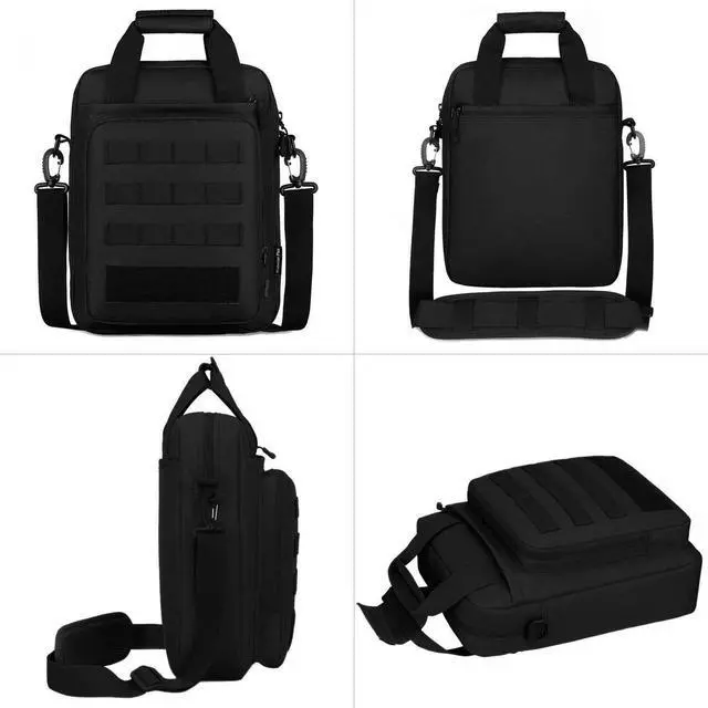 Alt view image 3 of 5 - CamGo Tactical Briefcase Heavy Duty Military Shoulder Messenger Bag Lightweight Mens Handbag