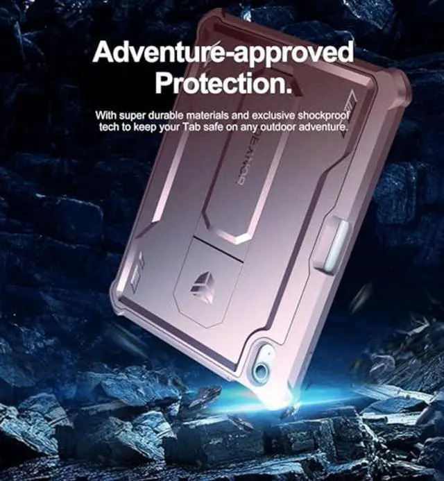 Alt view image 3 of 5 - Dexnor Case for iPad 11th Generation 11 Inch (A16) 2025, iPad 10th Generation 10.9 Inch(2022) with Pen Holder [Built-in Screen Protector & Kickstand] Heavy Duty Rugged Full Body Protective Cover,Pink