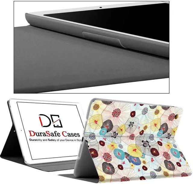 Alt view image 4 of 5 - DuraSafe Cases for iPad Air 6th 2024 / Air 11" Air 5th 2022 Air 4th 2020 10.9 Inch A2588 A2316 MM6R3LL/A MM6T3LL/A MYHX2LL/A Smart Adjustable Viewing Angle Stand Printed Flip Cover - Yarn Flowers