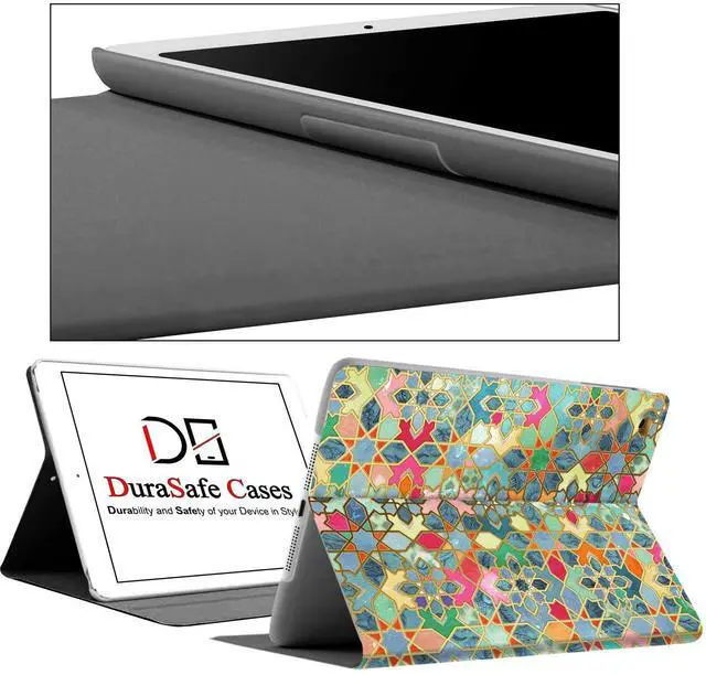 Alt view image 4 of 5 - DuraSafe Cases for iPad Air 6th Air 11 2024 Air 5th 2022 Air 4th 2020 Gen [iPad Air 6/5 / 4/11 ] A2588 A2316 MM6R3LL/A MM6T3LL/A MYHX2LL/A Smart Adjustable Viewing Stand Printed - Damask