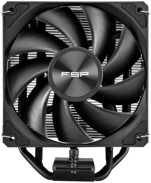 Alt view image 3 of 5 - FSP NP5 Air CPU Cooler, 120mm Quiet Fan, 4 Heat Pipes, LGA 1851/1700/1200, AM4/AM5 (NP5-Black)
