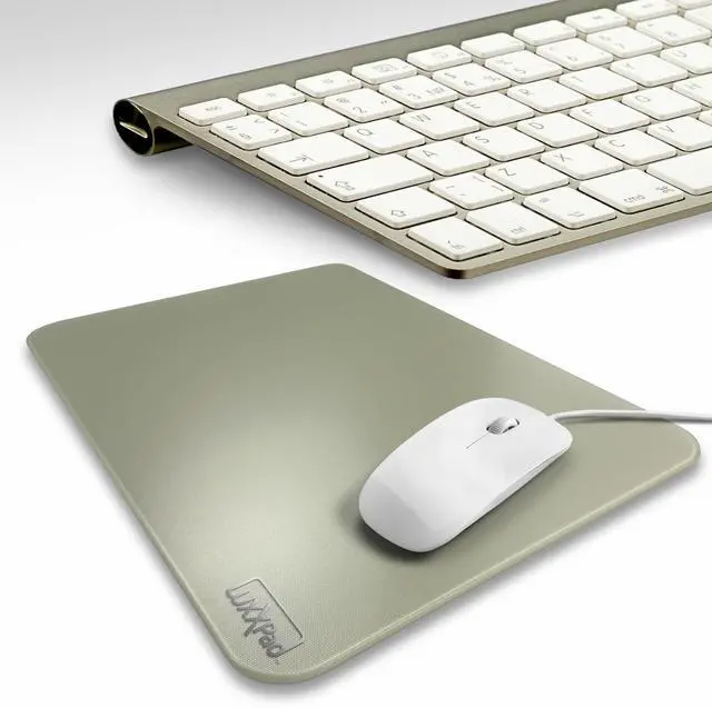 Alt view image 2 of 5 - Glassboard Studio LuxxPad Glass Mouse Pad - Mouse Pad Gaming and Dry Erase Note Taking Pad, Tempered Strong Glass with Rubber Non-Slip Feet for Gaming & Work (Sage, 10" x 14")