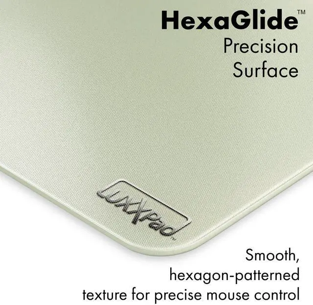 Alt view image 4 of 5 - Glassboard Studio LuxxPad Glass Mouse Pad - Mouse Pad Gaming and Dry Erase Note Taking Pad, Tempered Strong Glass with Rubber Non-Slip Feet for Gaming & Work (Sage, 10" x 14")
