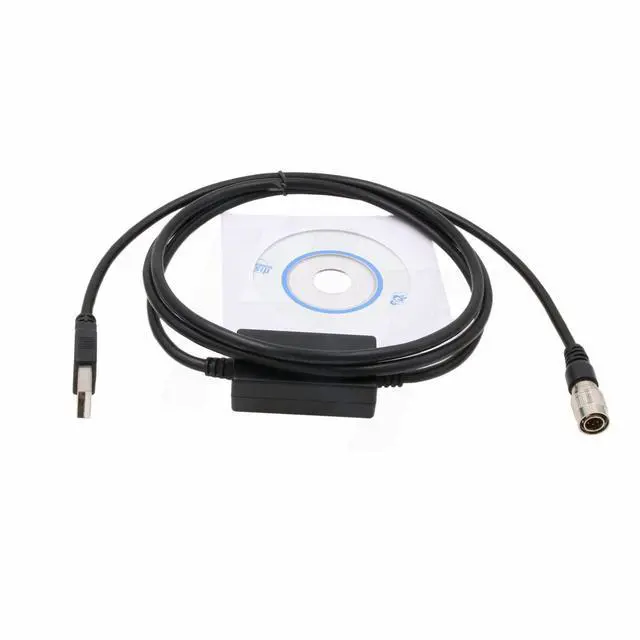Alt view image 2 of 5 - HangTon 6 Pin Hirose USB Data Cable for Topcon GTS310 GPT3005 Total Station Sokkia NTS Set 610 510 Set530R3 630R to Computer