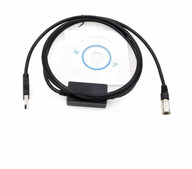Alt view image 3 of 5 - HangTon 6 Pin Hirose USB Data Cable for Topcon GTS310 GPT3005 Total Station Sokkia NTS Set 610 510 Set530R3 630R to Computer