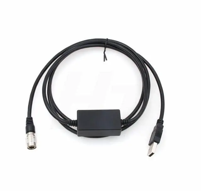 Alt view image 4 of 5 - HangTon 6 Pin Hirose USB Data Cable for Topcon GTS310 GPT3005 Total Station Sokkia NTS Set 610 510 Set530R3 630R to Computer