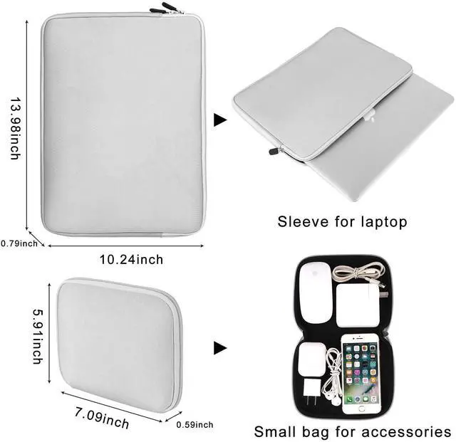 Alt view image 3 of 5 - iCasso Compatible with MacBook Pro 13 inch Case A2338 M2/M1/A2289/A2251/A2159/A1989/A1706/A1708,Hard Shell Case,Sleeve,Screen Protector,Keyboard Cover for MacBook Pro 13'' with Small Bag - Clear