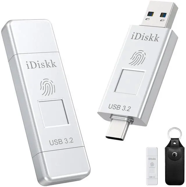 Main image of iDiskk SSD 1TB 500MB/S Fingerprint Encryption High Speed Flash Drive Photo Stick for iPhone 15/15 Plus/15 Pro/15 Pro Max,USB C iPad, MacBook,Laptops,Android &PC,ONE-Click Backup Photos &Videos