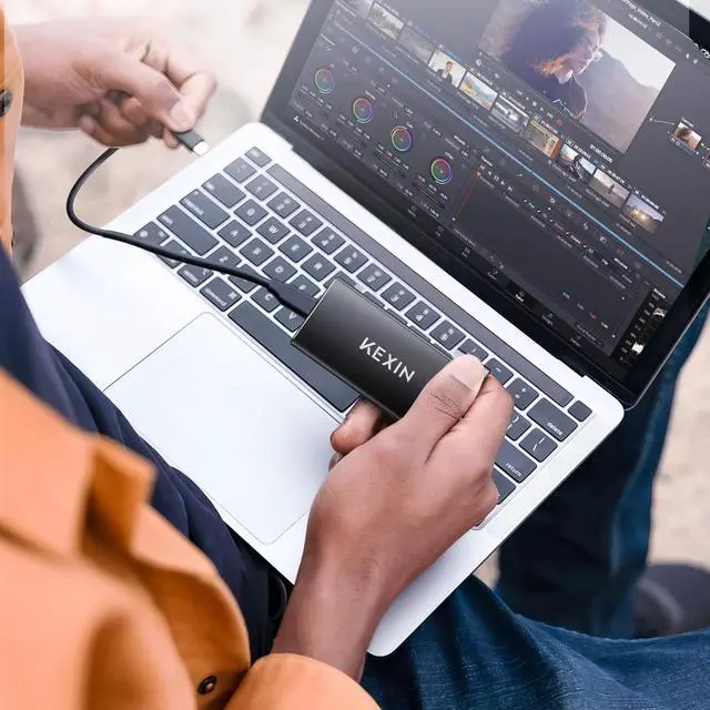 Alt view image 5 of 5 - KEXIN External SSD 1TB External Hard Drive USB C Portable SSD, Up to 500MB/s, USB 3.1 External Solid State Drive 1T for PC Mac Android Game Console, Laptop, Xbox, PS4 and More