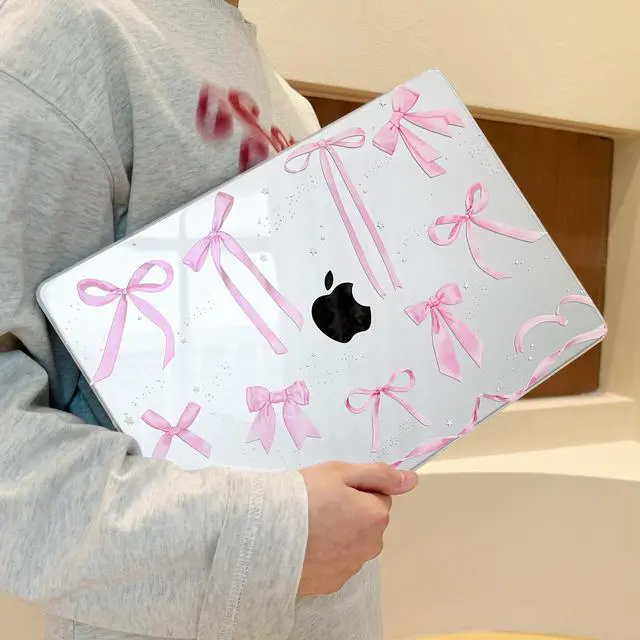 Alt view image 4 of 5 - Lepeoac for MacBook Pro 16 inch Case 2021 2022 2023 2024 Release A3186 A3403 M4 A2991 M3 A2780 M2 A2485 M1 Pro/Max, Hard Shell Case with Screen Protector & Keyboard Cover, Bowknot