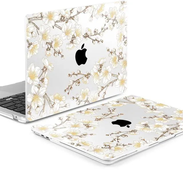 Alt view image 3 of 5 - MEEgoodo for M4/M3/M2 MacBook Air 15.3 inch Case 2025 2024 2023, Case Fit Model (A3241/A3114/A2941) for MacBook Air 15 inch, Laptop Hard Shell with Keyboard Cover, Cherry Branches